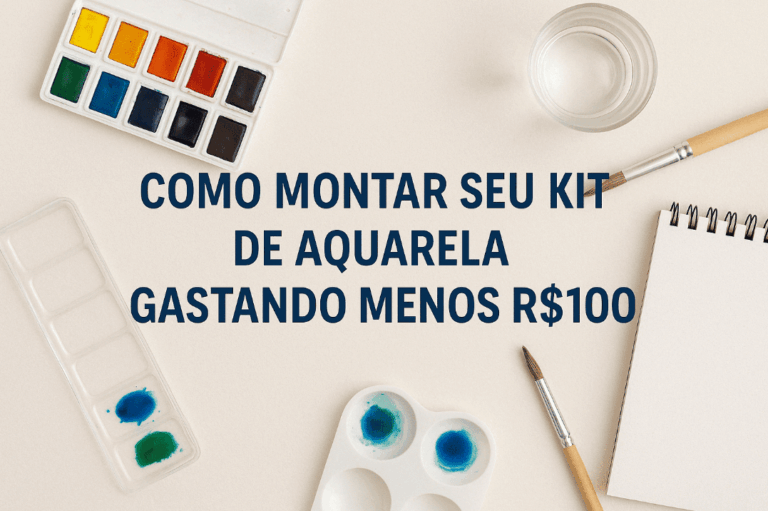 como montar seu kit de aquarela gatando menos de cem reais (1)